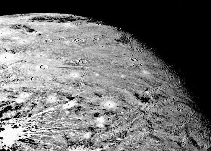 NASA image: Ganymede At 150,000 Miles