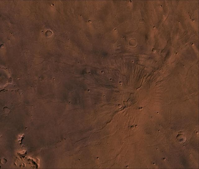 NASA image: Tyrrhena Patera