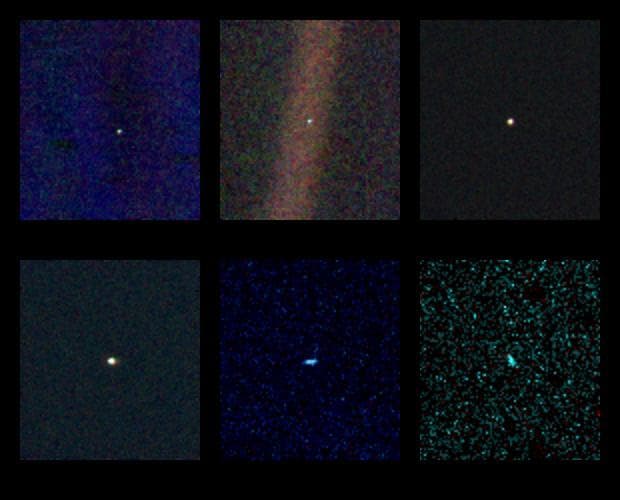 NASA image: Solar System Portrait - Views of 6 Planets