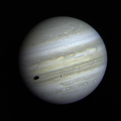 NASA image: Jupiter with Io Crossing