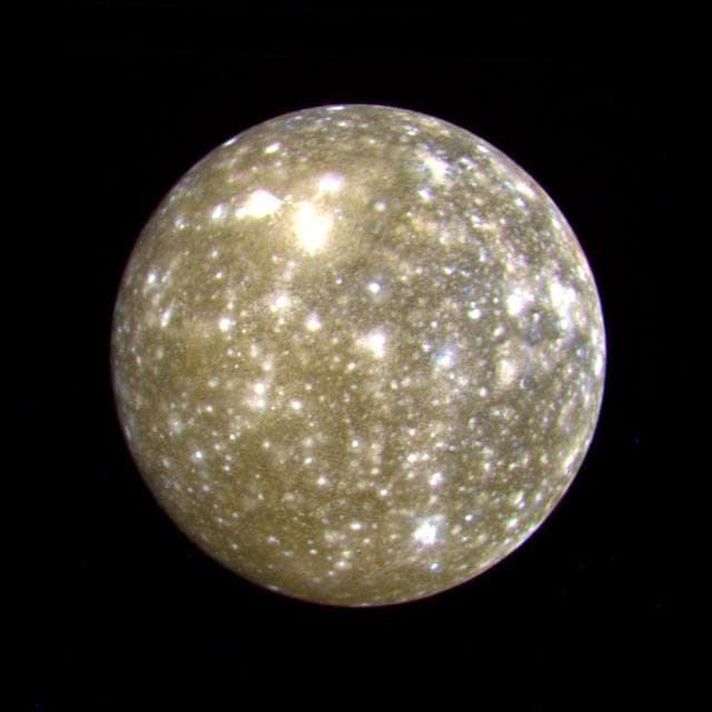 NASA image: Callisto False Color