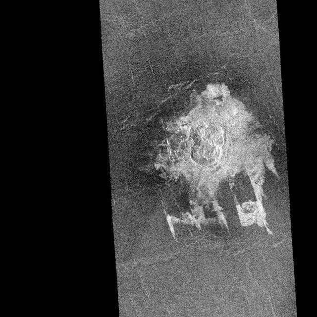 NASA image: Venus - Multiple-Floored, Irregular Impact Crater
