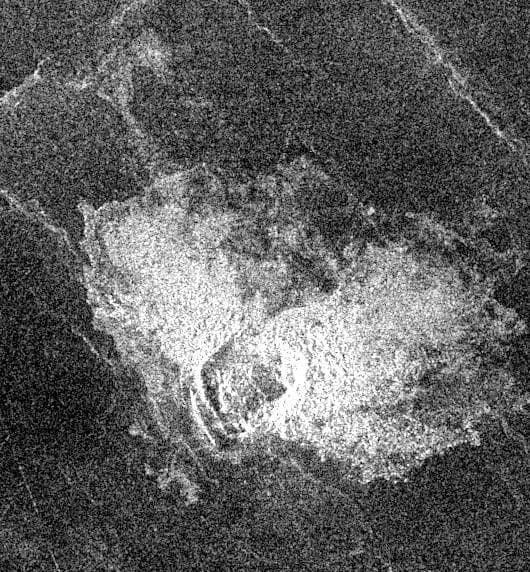NASA image: Venus - Impact Crater in Eastern Navka Region
