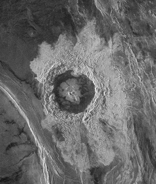 NASA image: Venus - Complex Crater Dickinson in NE Atalanta Region