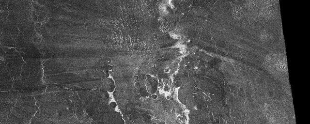 NASA image: Venus - Outflow Channel in South Navka