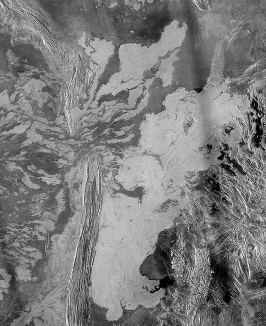 NASA image: Venus - System of Lava Flows and Ridge Belt
