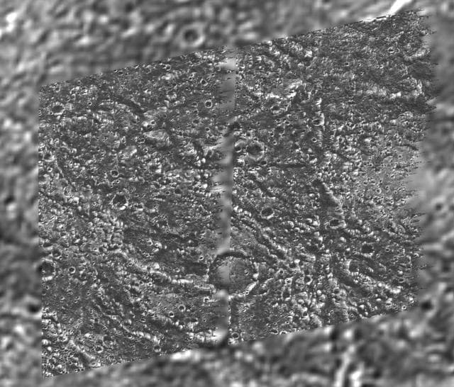 NASA image: Galileo Regio Mosaic - Galileo over Voyager Data