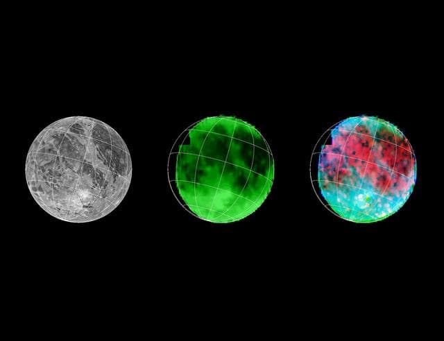 NASA image: NIMS Ganymede Surface Map