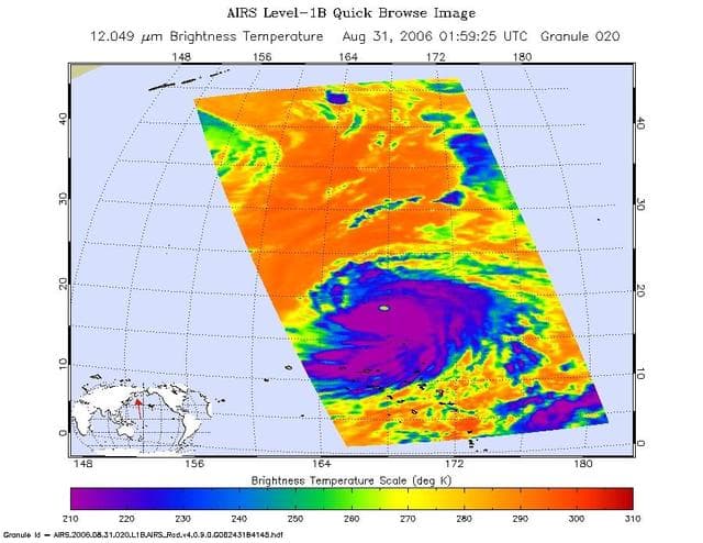 NASA image: Typhoon Ioke in the Western Pacific