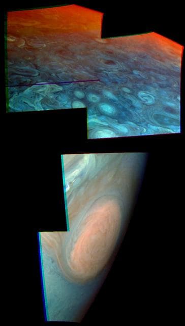 NASA image: Jupiter Stratospheric Haze Comparison
