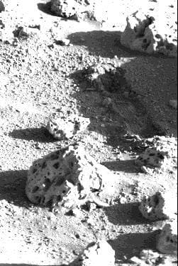 NASA image: Trench Left By Sampler Scoop