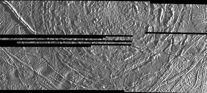 NASA image: Macula on Europa