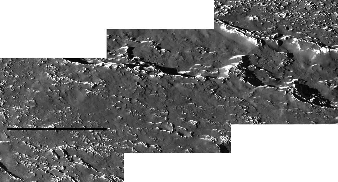 NASA image: Callisto Crater Chain Mosaic