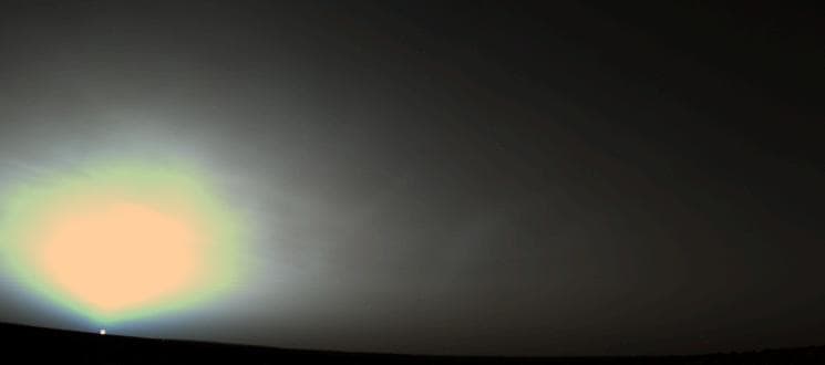 NASA image: Martian Sunrise at Utopia Planitia