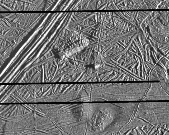 NASA image: Europa Triple Band
