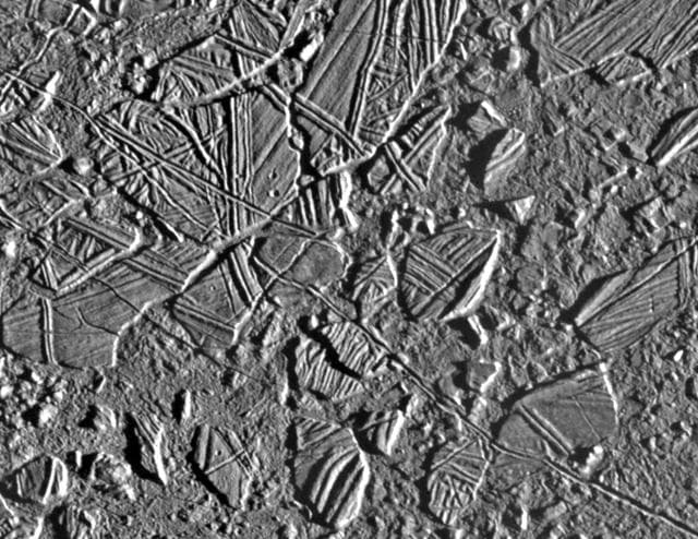 NASA image: Europa Ice Rafts