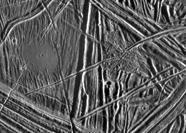 NASA image: Close-up of Europa Surface