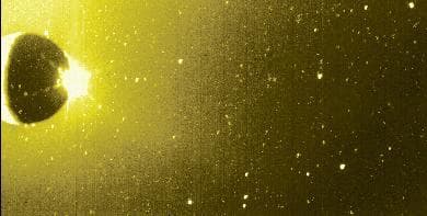 NASA image: Io Sodium Cloud Green-yellow Filter