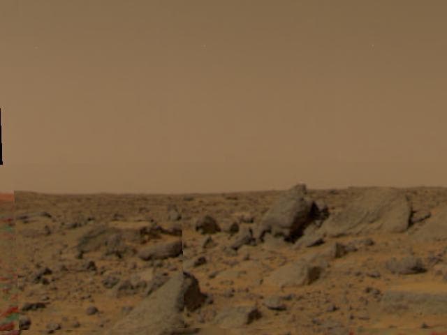 NASA image: Large Boulders at Landing Site