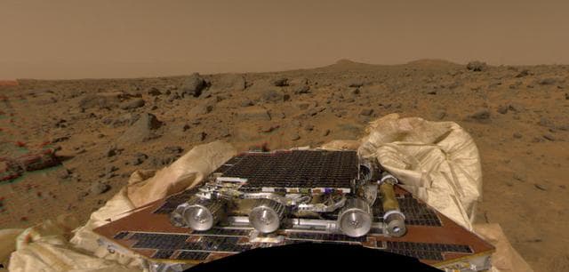 NASA image: Color Mosaic of Rover & Terrain