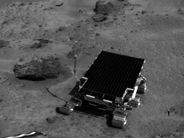 NASA image: Sojourner near Barnacle