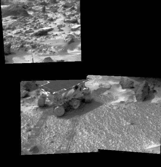 NASA image: End of Sol 5 Rover Image