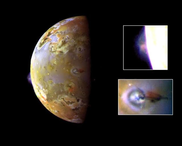 NASA image: Active Volcanic Plumes on Io
