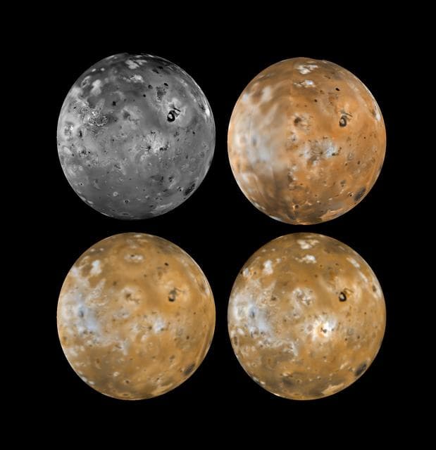 NASA image: Resurfacing of the Jupiter-facing hemisphere of Io