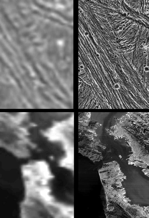 NASA image: Galileo Resolutions: Ganymede and the San Francisco Bay Area