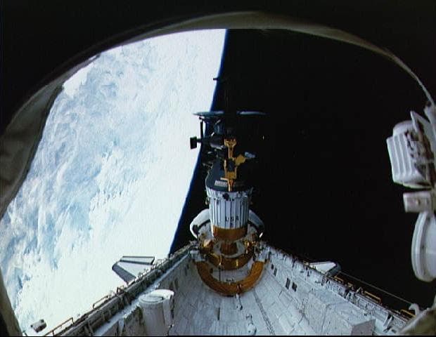 NASA image: Deployment of Galileo and the IUS
