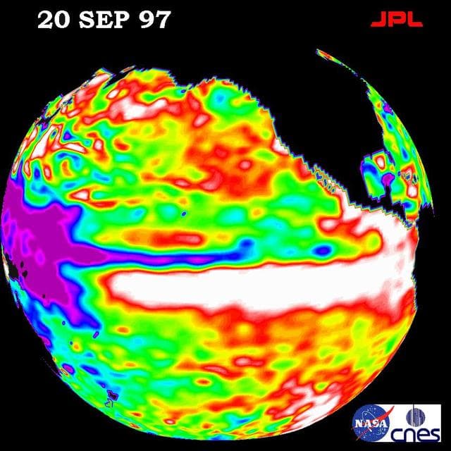 NASA image: TOPEX/El Niño Watch- September 20, 1997