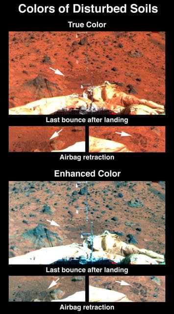 NASA image: Soil Disturbance by Airbags