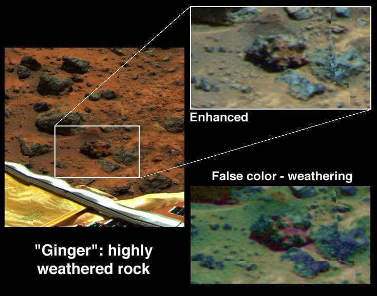 NASA image: Weathering of Rock Ginger