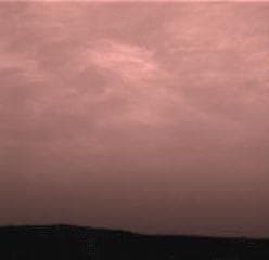 NASA image: Clouds over the Eastern Martian Horizon