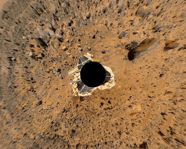NASA image: Birdseye View of Pathfinder Landing Site