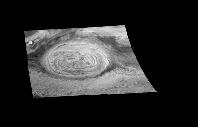 NASA image: Mosaic of Jupiter Great Red Spot in the near infrared