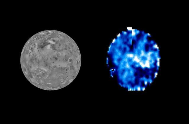 NASA image: Distribution of Sulfur Dioxide Frost on Io