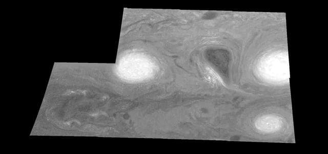 NASA image: Jupiter Long-lived White Ovals in a Methane Time Set 3