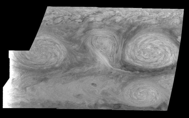 NASA image: Jupiter Long-lived White Ovals in the Near-Infrared Time Set 2