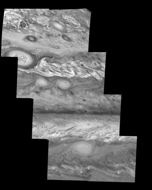 NASA image: Jupiter Northern Hemisphere in the Near-Infrared Time Set 2