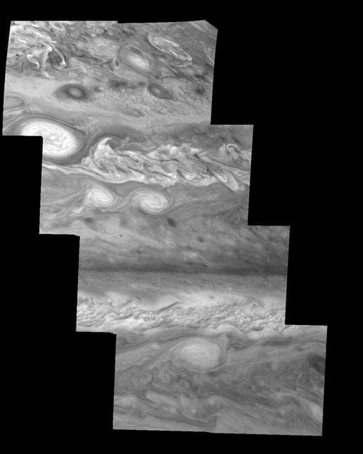 NASA image: Jupiter Northern Hemisphere in a Methane Band Time Set 2