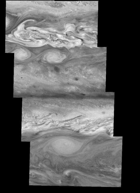 NASA image: Jupiter Northern Hemisphere in the Near-Infrared Time Set 4
