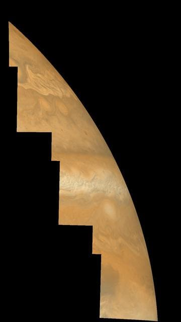NASA image: Jupiter Northern Hemisphere in True Color Time Set 3