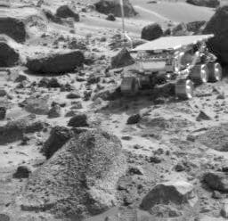 NASA image: Sojourner, Wedge, & Shark