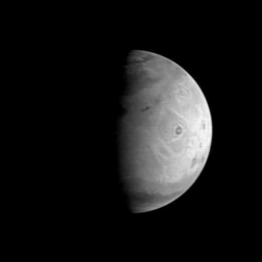 NASA image: MGS Approach Image - 172.4° W Longitude