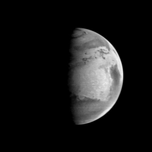 NASA image: MGS Approach Image - 352.2° W Longitude