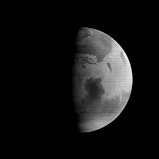 NASA image: MGS Approach Image - 307.3° W Longitude