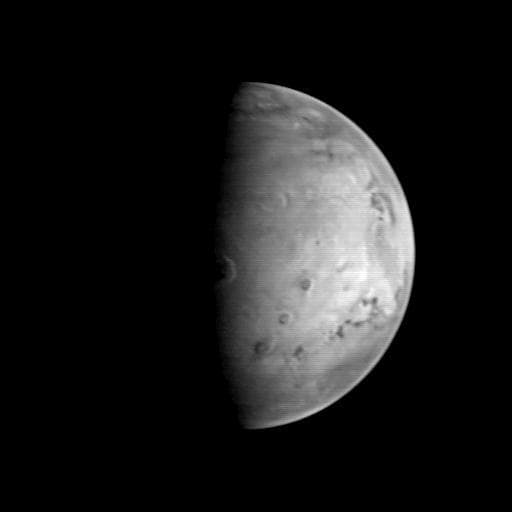 NASA image: MGS Approach Image - 127.2° W Longitude