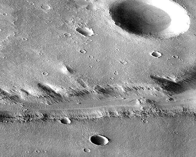 NASA image: Subsection of Nirgal Vallis Image