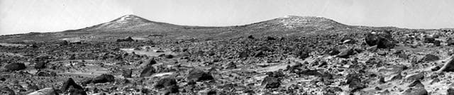 NASA image: Twin Peaks B/W